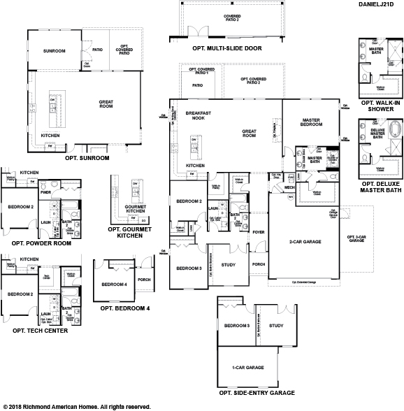 Richmond American Homes Renderings & Floorplans Trailmark
