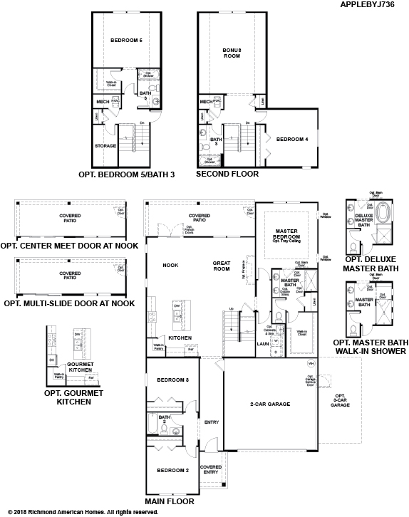 Richmond American Homes Renderings & Floorplans - Trailmark